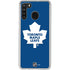 NHL Toronto Maple Leafs Solid Background Galaxy A21 Clear Case