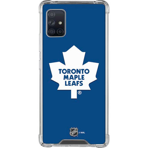 NHL Toronto Maple Leafs Solid Background Galaxy A51 5G Clear Case