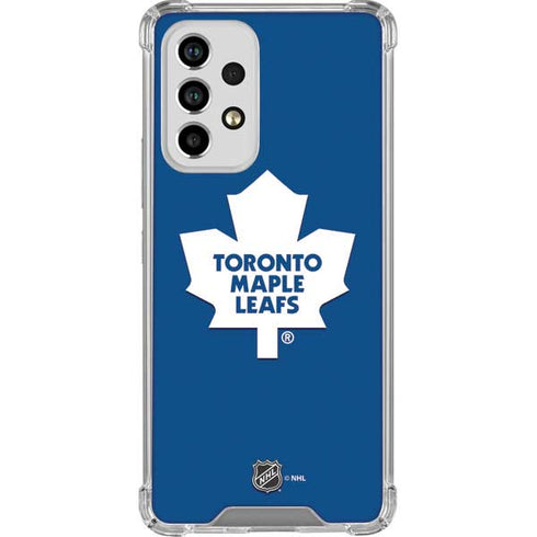 NHL Toronto Maple Leafs Solid Background Galaxy A53 5G Clear Case