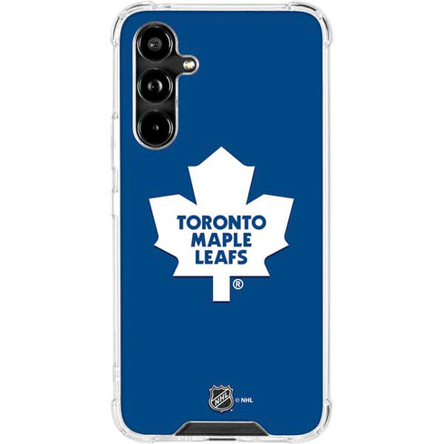 NHL Toronto Maple Leafs Solid Background Galaxy A54 5G Clear Case
