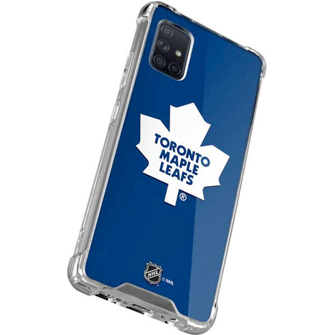 NHL Toronto Maple Leafs Solid Background Galaxy A71 5G Clear Case