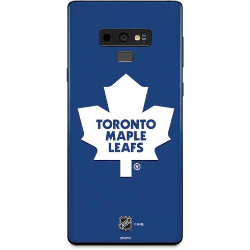 NHL Toronto Maple Leafs Solid Background Galaxy Note 9 Skin