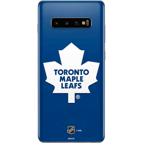 NHL Toronto Maple Leafs Solid Background Galaxy S10 Plus Skin