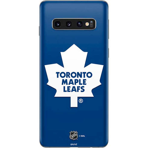 NHL Toronto Maple Leafs Solid Background Galaxy S10 Skin