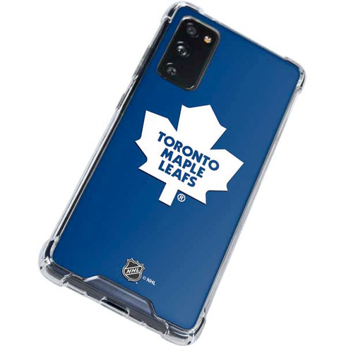 NHL Toronto Maple Leafs Solid Background Galaxy S20 FE Clear Case