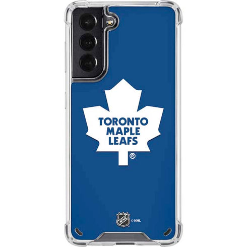 NHL Toronto Maple Leafs Solid Background Galaxy S21 5G Clear Case