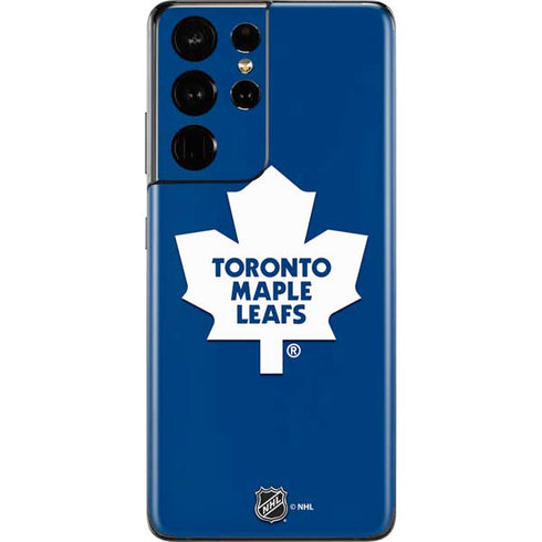 NHL Toronto Maple Leafs Solid Background Galaxy S21 Ultra 5G Skin