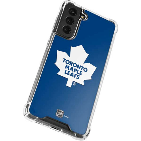 NHL Toronto Maple Leafs Solid Background Galaxy S22 Plus Clear Case