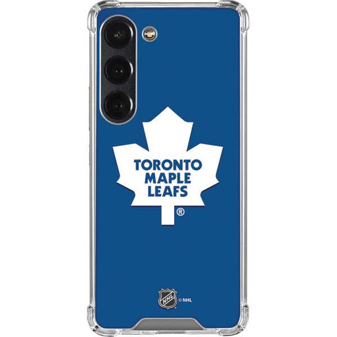 NHL Toronto Maple Leafs Solid Background Galaxy S23 Clear Case