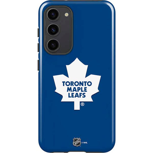 NHL Toronto Maple Leafs Solid Background Galaxy S23 Plus Pro Case