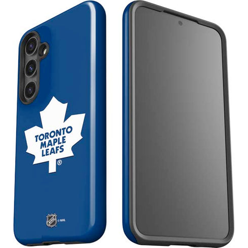 NHL Toronto Maple Leafs Solid Background Galaxy S24 Impact Case