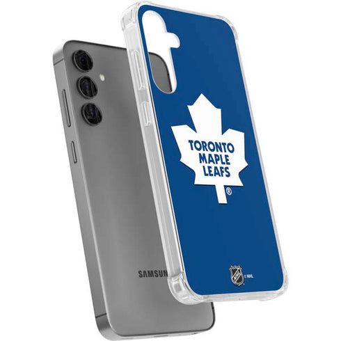 NHL Toronto Maple Leafs Solid Background Galaxy S24 Plus Clear Case