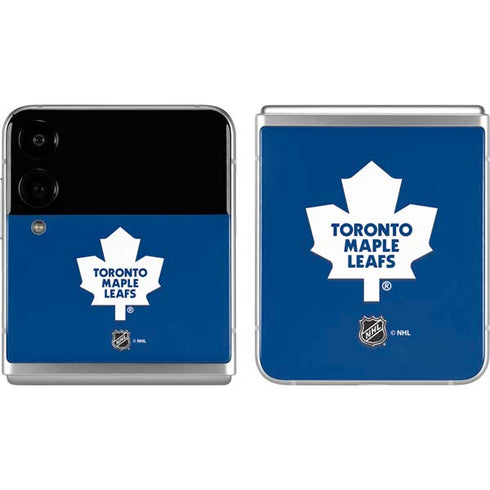 NHL Toronto Maple Leafs Solid Background Galaxy Z Flip4 5G Skin