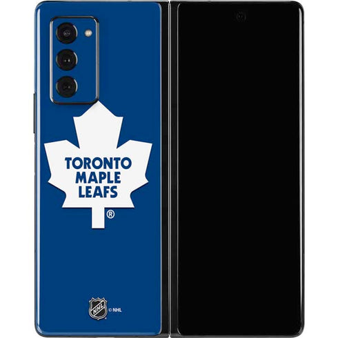 NHL Toronto Maple Leafs Solid Background Galaxy Z Fold2 5G Skin