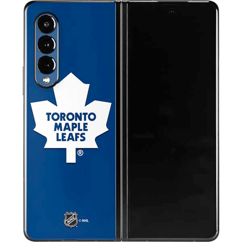 NHL Toronto Maple Leafs Solid Background Galaxy Z Fold3 5G Skin