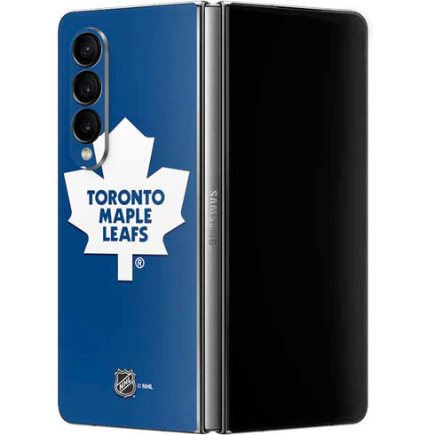NHL Toronto Maple Leafs Solid Background Galaxy Z Fold4 5G Skin