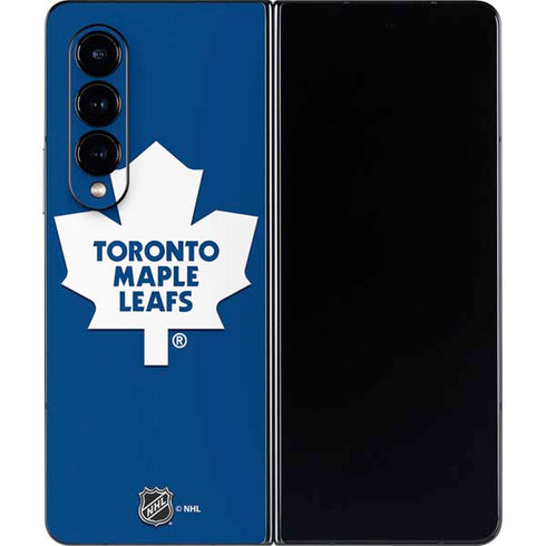 NHL Toronto Maple Leafs Solid Background Galaxy Z Fold4 5G Skin