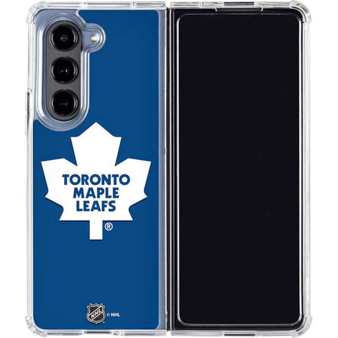 NHL Toronto Maple Leafs Solid Background Galaxy Z Fold5 5G Clear Case