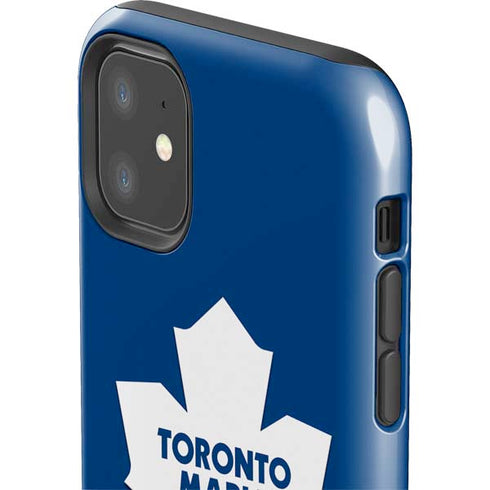 NHL Toronto Maple Leafs Solid Background iPhone 11 Impact Case