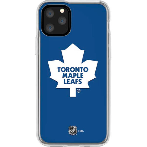 NHL Toronto Maple Leafs Solid Background iPhone 11 Pro Clear Case