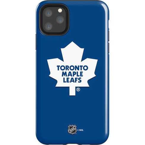 NHL Toronto Maple Leafs Solid Background iPhone 11 Pro Max Impact Case