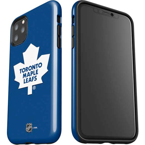 NHL Toronto Maple Leafs Solid Background iPhone 11 Pro Max Impact Case