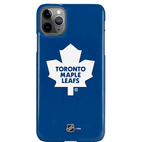 NHL Toronto Maple Leafs Solid Background iPhone 11 Pro Max Lite Case