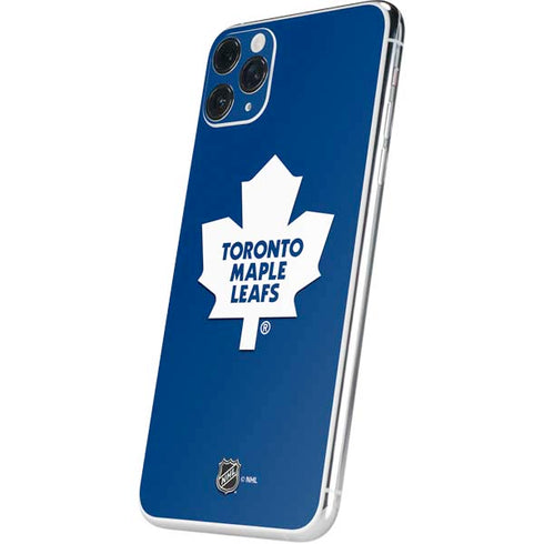 NHL Toronto Maple Leafs Solid Background iPhone 11 Pro Max Skin