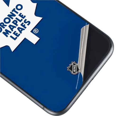 NHL Toronto Maple Leafs Solid Background iPhone 11 Skin
