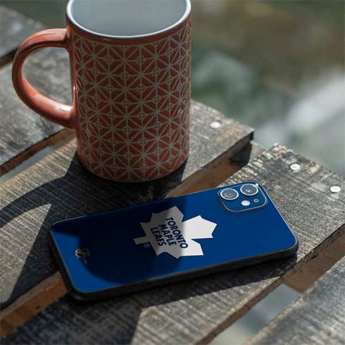 NHL Toronto Maple Leafs Solid Background iPhone 11 Skin