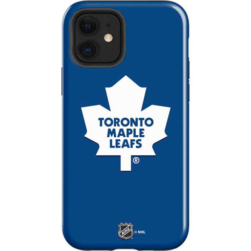 NHL Toronto Maple Leafs Solid Background iPhone 12 Impact Case