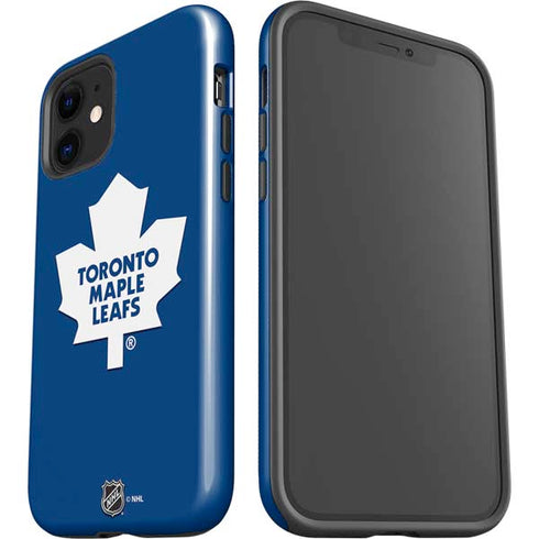 NHL Toronto Maple Leafs Solid Background iPhone 12 Impact Case
