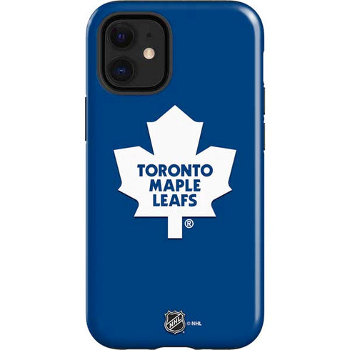 NHL Toronto Maple Leafs Solid Background iPhone 12 Mini Impact Case