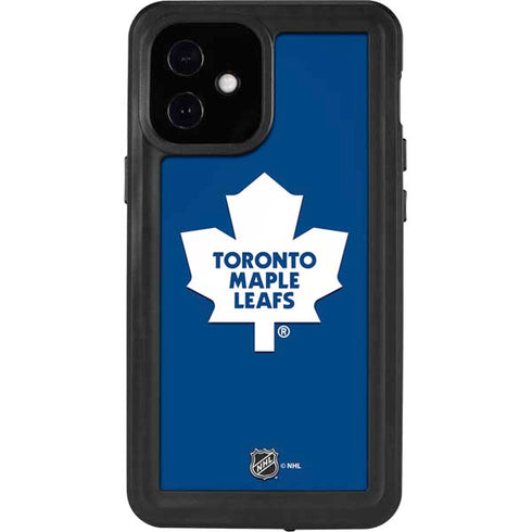 NHL Toronto Maple Leafs Solid Background iPhone 12 Mini Waterproof Case