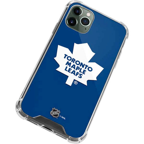 NHL Toronto Maple Leafs Solid Background iPhone 12 Pro Clear Case