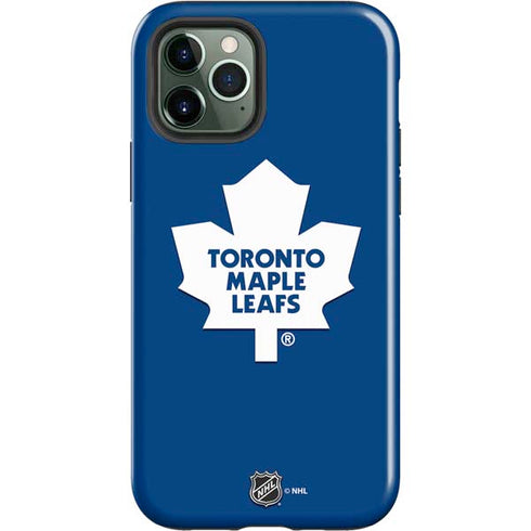 NHL Toronto Maple Leafs Solid Background iPhone 12 Pro Impact Case