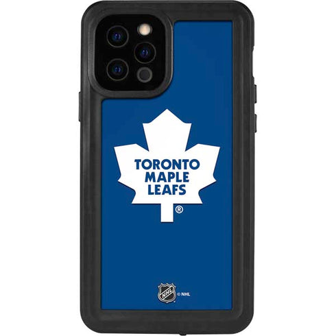 NHL Toronto Maple Leafs Solid Background iPhone 12 Pro Waterproof Case