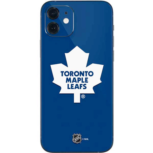 NHL Toronto Maple Leafs Solid Background iPhone 12 Skin