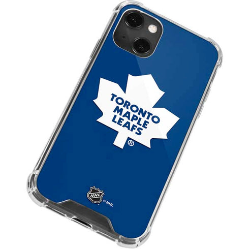 NHL Toronto Maple Leafs Solid Background iPhone 13 Mini Clear Case