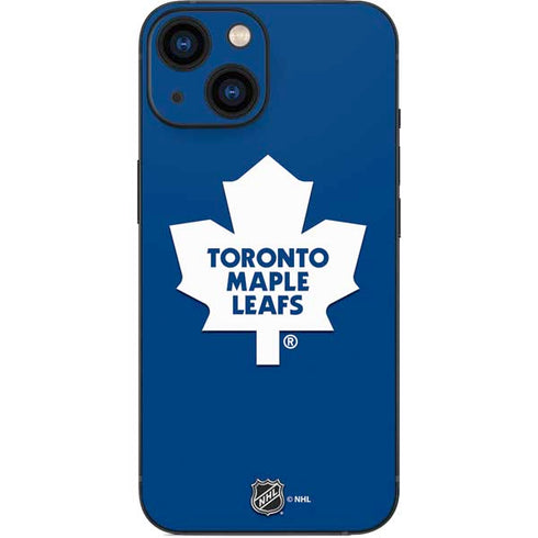 NHL Toronto Maple Leafs Solid Background iPhone 13 Mini Skin