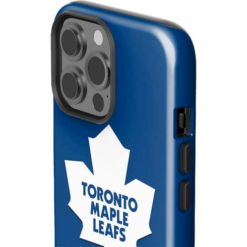 NHL Toronto Maple Leafs Solid Background iPhone 13 Pro Max Impact Case