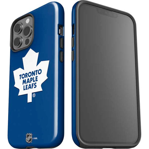 NHL Toronto Maple Leafs Solid Background iPhone 13 Pro Max Impact Case