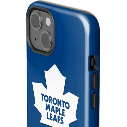 NHL Toronto Maple Leafs Solid Background iPhone 15 Plus Impact Case