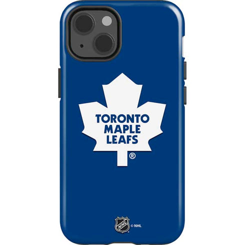 NHL Toronto Maple Leafs Solid Background iPhone 15 Impact Case