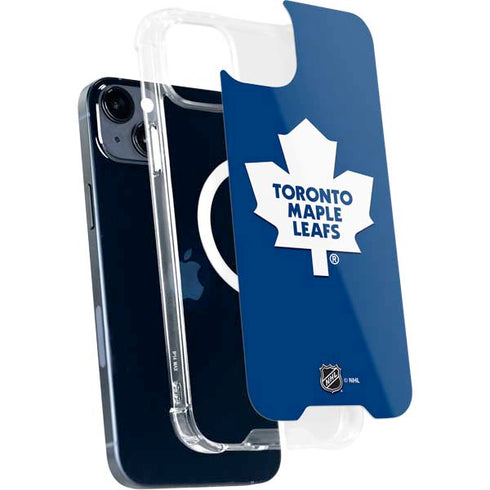 NHL Toronto Maple Leafs Solid Background iPhone 15 Plus MagSafe Case