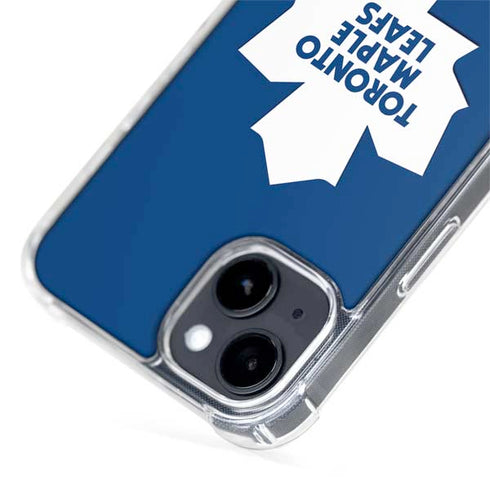 NHL Toronto Maple Leafs Solid Background iPhone 15 Plus MagSafe Case