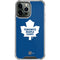 NHL Toronto Maple Leafs Solid Background iPhone 14 Pro Max Clear Case