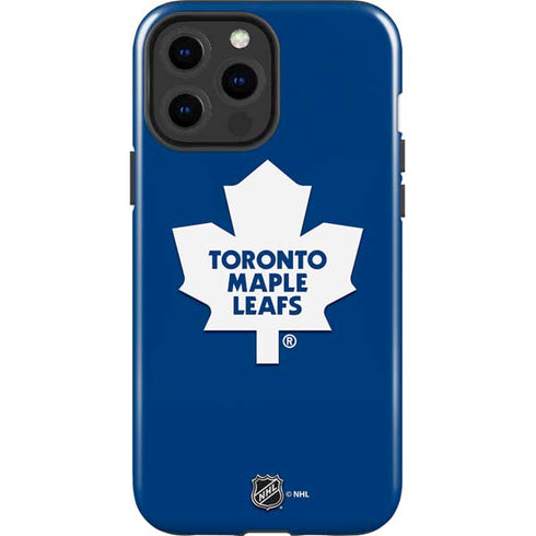 NHL Toronto Maple Leafs Solid Background iPhone 15 Pro Max Impact Case