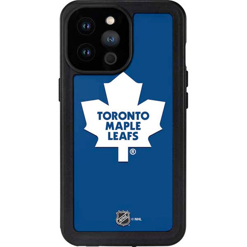 NHL Toronto Maple Leafs Solid Background iPhone 14 Pro Max Waterproof Case