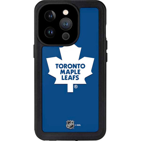 NHL Toronto Maple Leafs Solid Background iPhone 14 Pro Waterproof Case